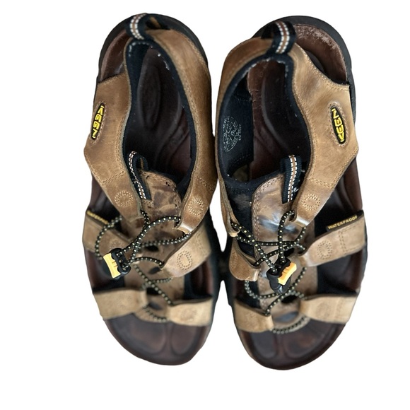 Keen Women's Sarasota Slingback Sandals Brown Leather Size 8.5 - Picture 2 of 10